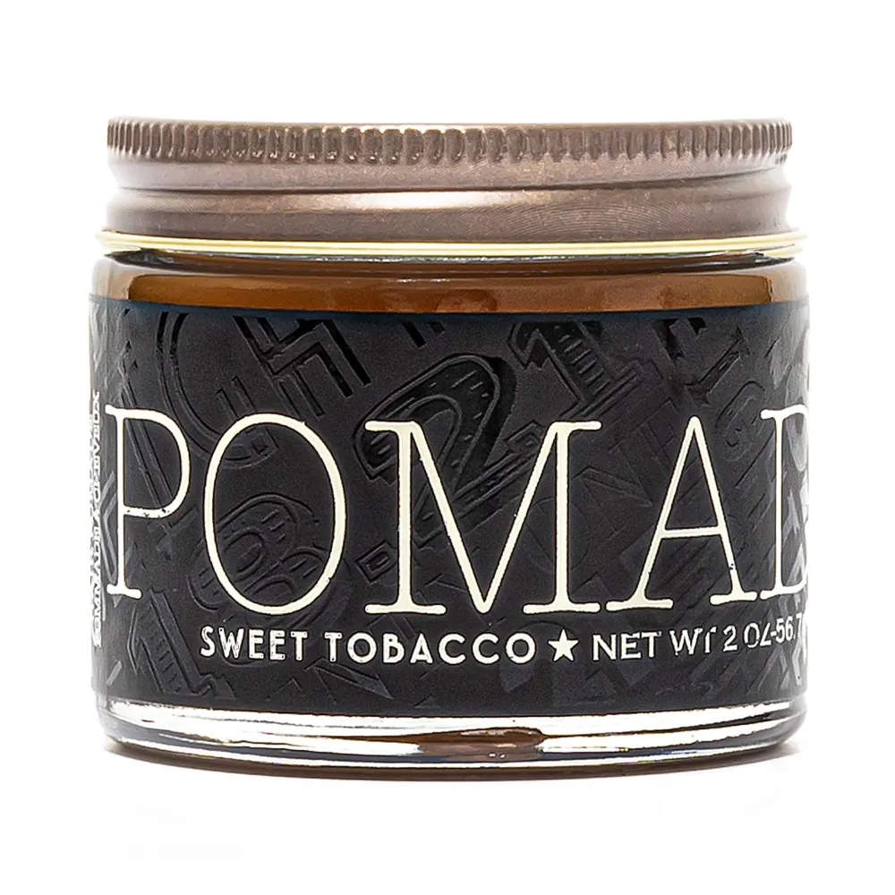 18.21 Man Made Hair Styling Product, 2oz. Original Sweet Tobacco Scent in Pomade with High Shine Finish