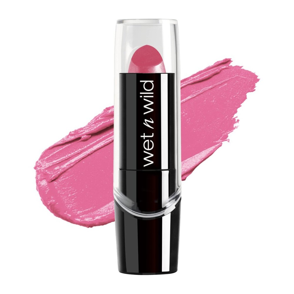 wet n wild Silk Finish Lipstick, Hydrating Rich Buildable Lip Color, Formulated with Vitamins A,E, & Macadamia for Ultimate Hydration, Cruelty-Free & Vegan - Pink Ice (Carded) wet n wild Silk Finish Lipstick, Hydrating Rich Buildable Lip Color, Formulated with Vitamins A,E, & Macadamia for Ultimate Hydration, Cruelty-Free & Vegan - Pink Ice (Carded)