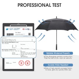 G4Free 62 Inch Automatic Open Golf Umbrella Extra Large Oversize Double Canopy Vented Windproof Waterproof Stick Umbrellas (Black) G4Free 62 Inch Automatic Open Golf Umbrella Extra Large Oversize Double Canopy Vented Windproof Waterproof Stick Umbrellas (Black)