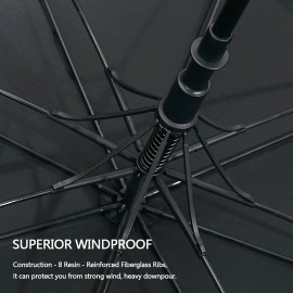 G4Free 62 Inch Automatic Open Golf Umbrella Extra Large Oversize Double Canopy Vented Windproof Waterproof Stick Umbrellas (Black) G4Free 62 Inch Automatic Open Golf Umbrella Extra Large Oversize Double Canopy Vented Windproof Waterproof Stick Umbrellas (Black)