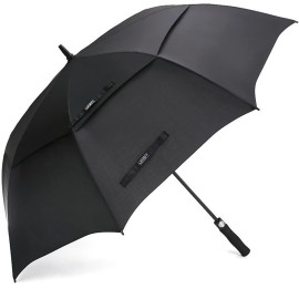 G4Free 62 Inch Automatic Open Golf Umbrella Extra Large Oversize Double Canopy Vented Windproof Waterproof Stick Umbrellas (Black) G4Free 62 Inch Automatic Open Golf Umbrella Extra Large Oversize Double Canopy Vented Windproof Waterproof Stick Umbrellas (Black)
