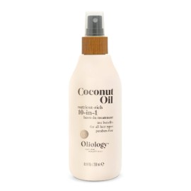 Oliology Coconut Oil 10-in-1 Multipurpose Spray - Leave in Treatment for All Hair Types | Detangles, Controls Frizz, Hydrates & Moisturizes | Made in USA, Cruelty Free & Paraben Free (8.5 oz) Oliology Coconut Oil 10-in-1 Multipurpose Spray - Leave in Treatment for All Hair Types | Detangles, Controls Frizz, Hydrates & Moisturizes | Made in USA, Cruelty Free & Paraben Free (8.5 oz)