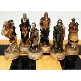 HPL Skeleton Slayer Fantasy Gothic Skull Chess Men Set - NO Board HPL Skeleton Slayer Fantasy Gothic Skull Chess Men Set - NO Board