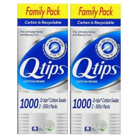 Q-tips Cotton Swabs, 1000 ct