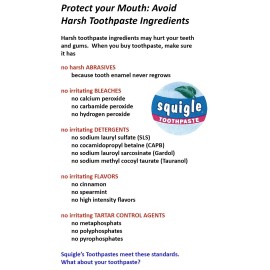 Squigle Enamel Saver Toothpaste : 36% Xylitol. with Fluoride. SLS Free. Prevents Canker Sores, Bad Breath, Perioral Dermatitis, Chapped Lips. Soothes & Protects Dry Mouths - 1 Pack Squigle Enamel Saver Toothpaste : 36% Xylitol. with Fluoride. SLS Free. Prevents Canker Sores, Bad Breath, Perioral Dermatitis, Chapped Lips. Soothes & Protects Dry Mouths - 1 Pack