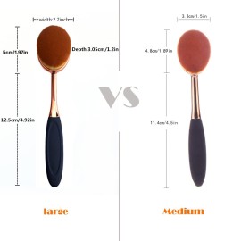 Yoseng Oval Foundation Brush Large Toothbrush makeup brushes Fast Flawless Application Liquid Cream Powder Foundation Yoseng Oval Foundation Brush Large Toothbrush makeup brushes Fast Flawless Application Liquid Cream Powder Foundation