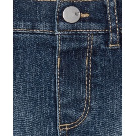 The Children\'s Place baby girls Toddler Denim Skort Skirt, China Blue, 5T US