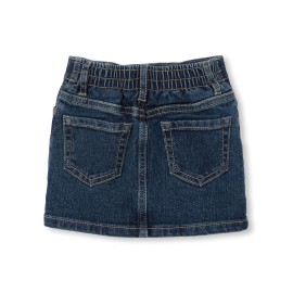 The Children\'s Place baby girls Toddler Denim Skort Skirt, China Blue, 5T US
