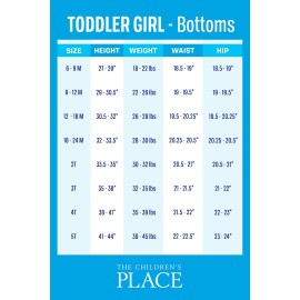 The Children\'s Place baby girls Toddler Denim Skort Skirt, China Blue, 5T US