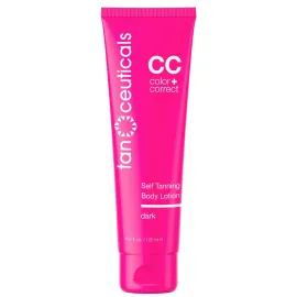 Tanceuticals Self Tanner - Dark Self Tanning Lotion for Body - Gives Natural Looking & Long Lasting Sunless Tan - Quick Fake Tan, Bronze Glow - Fresh Coconut Scent & Healthy Ingredients (Dark)
