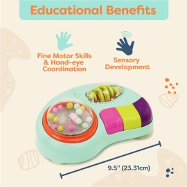 B. toys- B. baby - Baby Activity Station - High Chair Suction Cup Toy with Music & Lights - Sensory Activity Center - Developmental Toys for Babies, Infants - whirly pop-6 Months + B. toys- B. baby - Baby Activity Station - High Chair Suction Cup Toy with Music & Lights - Sensory Activity Center - Developmental Toys for Babies, Infants - whirly pop-6 Months +
