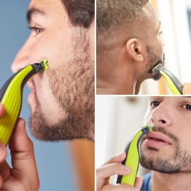 Philips OneBlade Hybrid Electric Trimmer and Shaver, QP2520 Philips OneBlade Hybrid Electric Trimmer and Shaver, QP2520