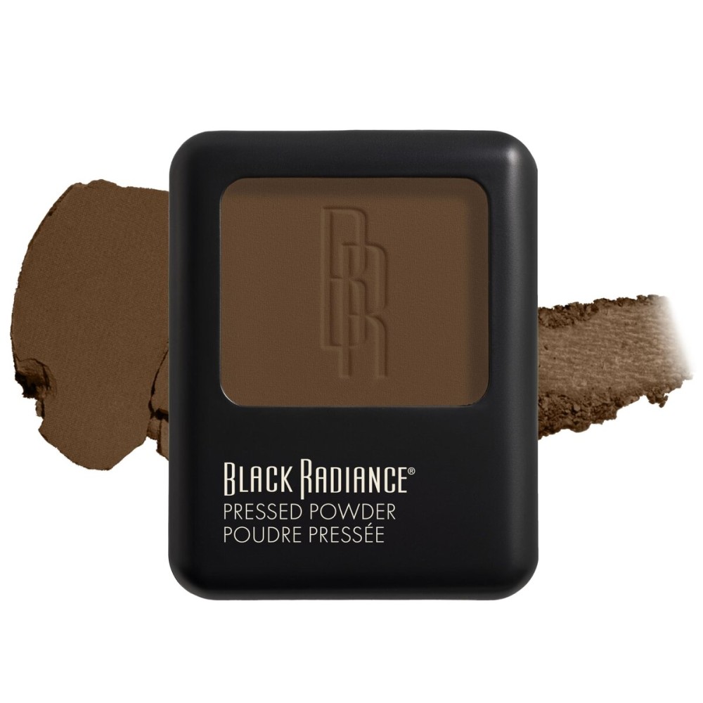 Black Radiance Pressed Powder, Pigment-Rich Matte Finish for Dark to Deep Skin Tones, Oil-Absorbing Compact with Mirror & Sponge - Ebony Black Radiance Pressed Powder, Pigment-Rich Matte Finish for Dark to Deep Skin Tones, Oil-Absorbing Compact with Mirror & Sponge - Ebony