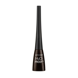 wet n wild H2O Proof Liquid Eyeliner, Waterproof & Smudge-Proof, Long-Lasting Definition, Precise Brush Applicator, Cruelty-Free - Dark Brown
