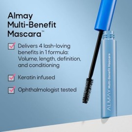 Almay Mascara, Volume, Length, Definition & Conditioning, Multi-Benefit Eye Makeup, Hypoallergenic and Fragrance-Free, 502 Black Almay Mascara, Volume, Length, Definition & Conditioning, Multi-Benefit Eye Makeup, Hypoallergenic and Fragrance-Free, 502 Black