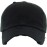 KBETHOS KBE-VINTAGE BLK Vintage Washed Cotton Baseball Cap, Black