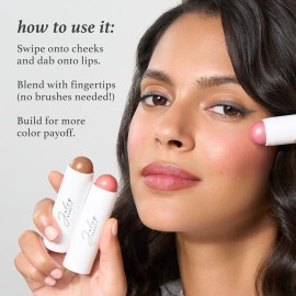 Julep Skip The Brush Cream to Powder Blush Stick - Peony Pink - Blendable and Buildable Color - 2-in-1 Blush and Lip Makeup Stick Julep Skip The Brush Cream to Powder Blush Stick - Peony Pink - Blendable and Buildable Color - 2-in-1 Blush and Lip Makeup Stick