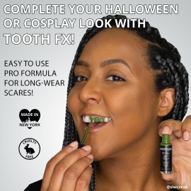 Mehron Makeup Tooth FX Spinach | Temporary Green Tooth Paint | Perfect for Creating Green Teeth FX & Rotten Teeth Makeup for Halloween, Cosplay, & Theatre .125 oz (4 ml) Mehron Makeup Tooth FX Spinach | Temporary Green Tooth Paint | Perfect for Creating Green Teeth FX & Rotten Teeth Makeup for Halloween, Cosplay, & Theatre .125 oz (4 ml)