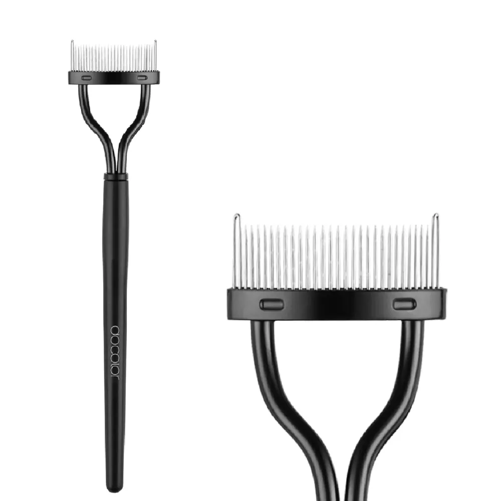 Docolor Eyelash Comb Eyelash Separator Tool Mascara Applicator Eyelash Brush Lash Separator Tool Comb Arc Designed Cosmetic Brushes Tool, with Comb Cover (Black) Docolor Eyelash Comb Eyelash Separator Tool Mascara Applicator Eyelash Brush Lash Separator Tool Comb Arc Designed Cosmetic Brushes Tool, with Comb Cover (Black)