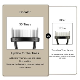 Docolor Eyelash Comb Eyelash Separator Tool Mascara Applicator Eyelash Brush Lash Separator Tool Comb Arc Designed Cosmetic Brushes Tool, with Comb Cover (Black) Docolor Eyelash Comb Eyelash Separator Tool Mascara Applicator Eyelash Brush Lash Separator Tool Comb Arc Designed Cosmetic Brushes Tool, with Comb Cover (Black)