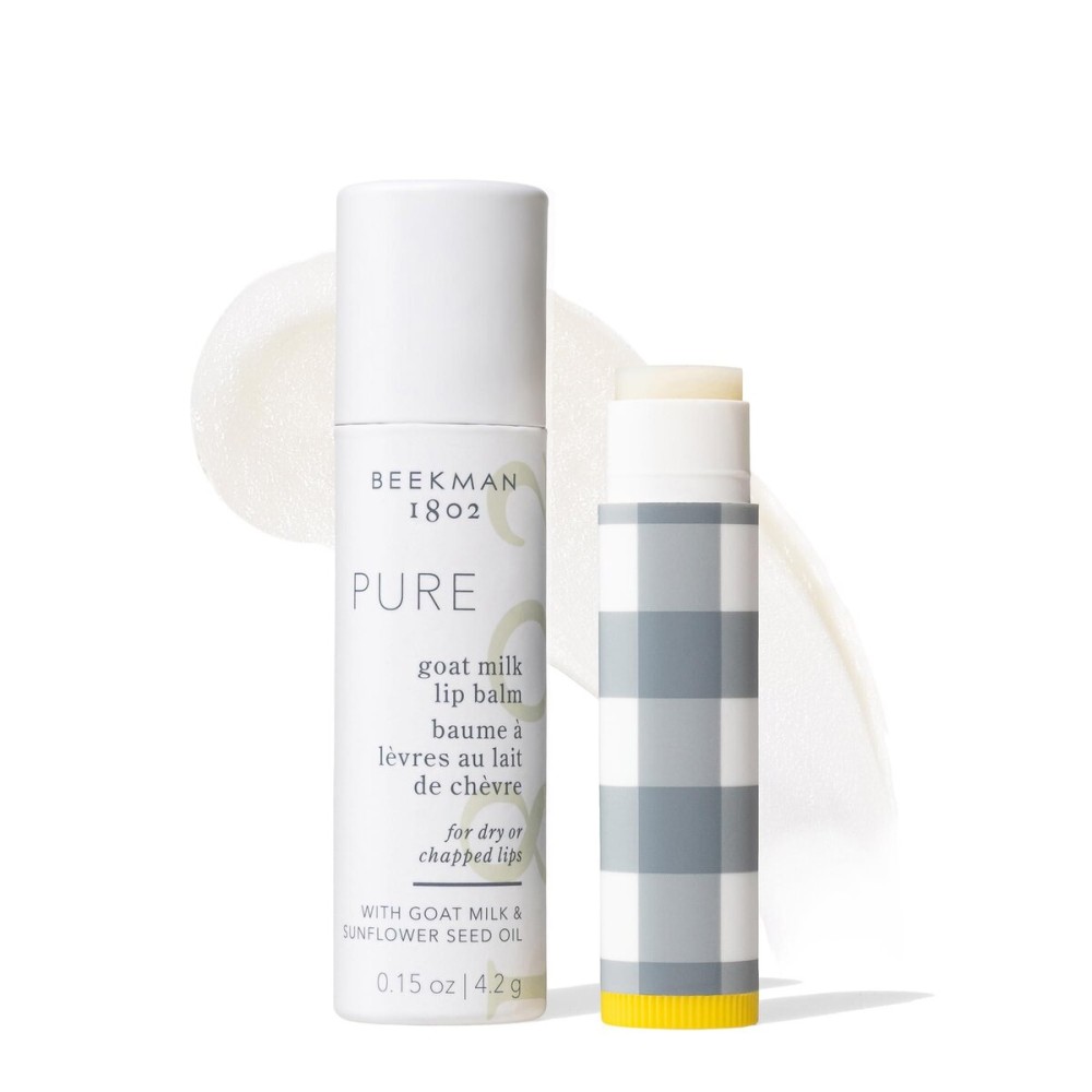 Beekman 1802 Goat Milk Lip Balm - Nourishes, Hydrates & Softens Lips - Prevents & Treats Dry & Chapped Lips - Cruelty-Free Lip Care Beekman 1802 Goat Milk Lip Balm - Nourishes, Hydrates & Softens Lips - Prevents & Treats Dry & Chapped Lips - Cruelty-Free Lip Care