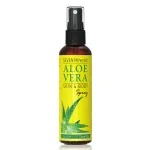 Seven Minerals Travel Size Organic Aloe Vera Spray with 100% Pure Aloe From Freshly Cut Aloe Plant, Not Powder - No Xanthan,So It Absorbs Rapidly With No Sticky Residue (2 fl oz)