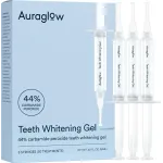 Auraglow 44% Teeth Whitening Gel Syringe Refill Pack, 44% Carbamide Peroxide, (3X) 5ml Syringes, 30 Whitening Treatments