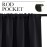 NICETOWN Halloween Black Blackout Curtain Blinds - Solid Thermal Insulated Window Treatment Blackout Drapes/Draperies for Bedroom (2 Panels, 42 inches Wide by 63 inches Long, Black)
