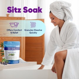 Sitz Bath Soak 2-Lbs Sitz Salt Epsom Salt Hemorrhoid Soothing with Pure Essential Oils in BPA Free Pouch with Press-Lock Seal Made in USA Sitz Bath Soak 2-Lbs Sitz Salt Epsom Salt Hemorrhoid Soothing with Pure Essential Oils in BPA Free Pouch with Press-Lock Seal Made in USA