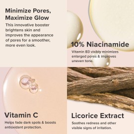 Paula\'s Choice BOOST 10% Niacinamide Booster, Vitamin B3, Vitamin C & Licorice Extract Serum, Pore Minimizer, 0.67 Ounce Paula\'s Choice BOOST 10% Niacinamide Booster, Vitamin B3, Vitamin C & Licorice Extract Serum, Pore Minimizer, 0.67 Ounce