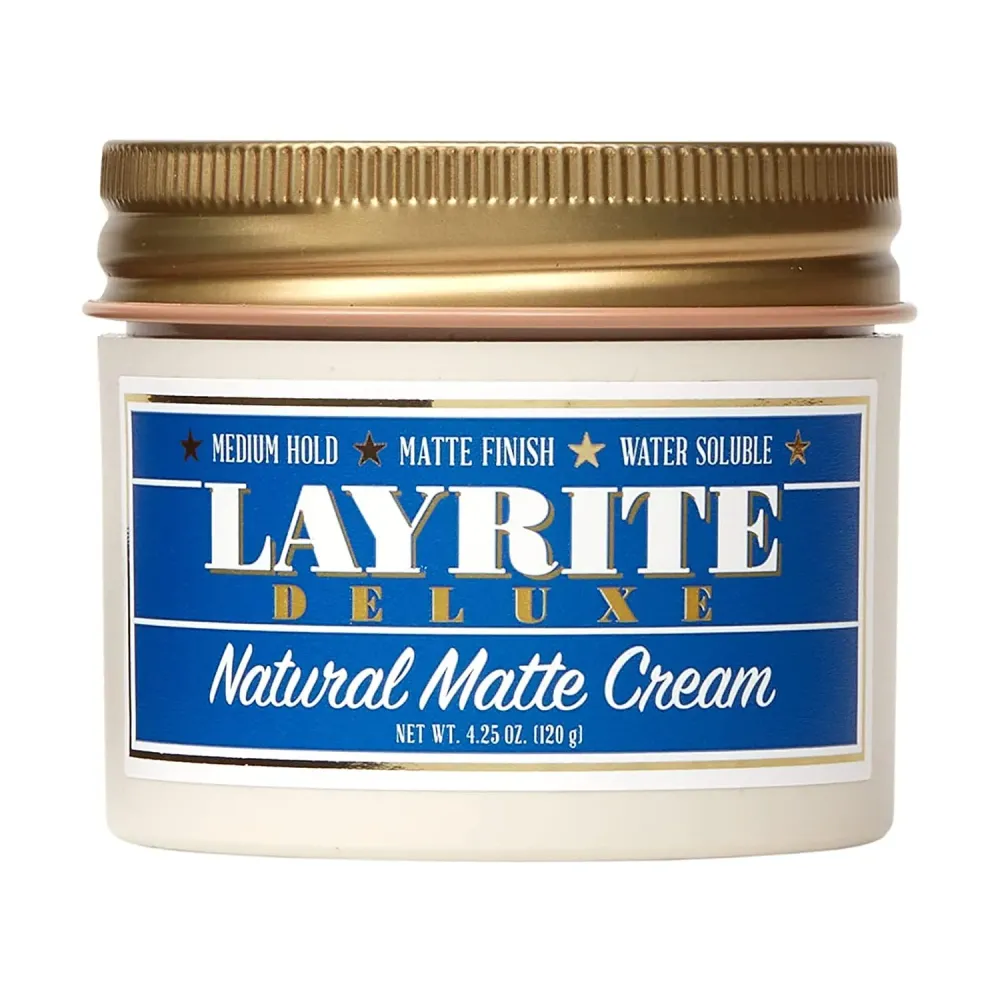 Layrite Natural Matte Cream, Basic, White, Mild Cream Soda, 4.25 Ounce Layrite Natural Matte Cream, Basic, White, Mild Cream Soda, 4.25 Ounce