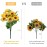 AmyHomie Artificial Sunflower Bouquets,2 Bunches Fake Wildflowers for Baby Shower Home Wedding Spring Decor, Bride Holding Flowers,DIY Garden Craft Art Decor