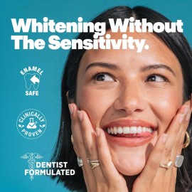 Lumineux Teeth Whitening Toothpaste 2 Pack Peroxide Free Enamel Safe for Sensitive Whiter Teeth, Fluoride Free, No Alcohol, Artificial Colors, SLS Free Dentist Formulated - 3.75 Oz