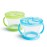 Munchkin Snack Catcher Toddler Snack Cups, 2 Pack, Blue/Green