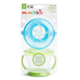 Munchkin Snack Catcher Toddler Snack Cups, 2 Pack, Blue/Green Munchkin Snack Catcher Toddler Snack Cups, 2 Pack, Blue/Green