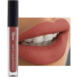 Mynena Terracota Long Lasting Lipstick for Women Waterproof & Transfer-Proof | Hydrating with Shea Butter | Bold Pigment Intense Matte Color Lip Stain | Talc-Free & Vegan Product that Performs | Zoe