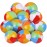 SYZ 12 Beach Balls Bulk - Inflatable Swimming Pool Toys for Kids Birthday Party Supplies Favors Luau Decorations - Blow Up Classic Rainbow Color Beachball Summer Water Games Fun Gifts (12 Pack)
