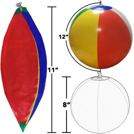 SYZ 12 Beach Balls Bulk - Inflatable Swimming Pool Toys for Kids Birthday Party Supplies Favors Luau Decorations - Blow Up Classic Rainbow Color Beachball Summer Water Games Fun Gifts (12 Pack) SYZ 12 Beach Balls Bulk - Inflatable Swimming Pool Toys for Kids Birthday Party Supplies Favors Luau Decorations - Blow Up Classic Rainbow Color Beachball Summer Water Games Fun Gifts (12 Pack)
