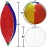 SYZ 12 Beach Balls Bulk - Inflatable Swimming Pool Toys for Kids Birthday Party Supplies Favors Luau Decorations - Blow Up Classic Rainbow Color Beachball Summer Water Games Fun Gifts (12 Pack)