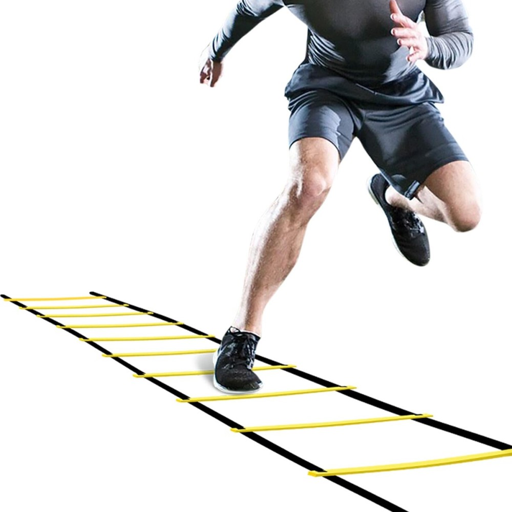 GHB Pro Agility Ladder Agility Training Ladder Speed 12 Rung 20ft with Carrying Bag GHB Pro Agility Ladder Agility Training Ladder Speed 12 Rung 20ft with Carrying Bag
