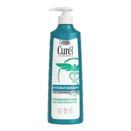 Curel Hydra Therapy In Shower Lotion, Itch Defense Body Moisturizer with Advanced Ceramide Complex, Vitamin E, & Oatmeal Extract, 12 Oz