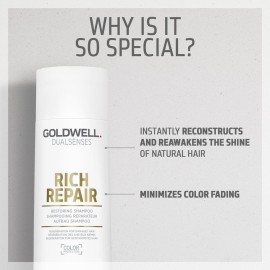 Goldwell Dualsenses Rich Repair Restoring Shampoo, 10.1 Fl Oz Goldwell Dualsenses Rich Repair Restoring Shampoo, 10.1 Fl Oz