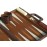 15 Deluxe Backgammon Set - Travel Case - Brown Board - Classic Board Games