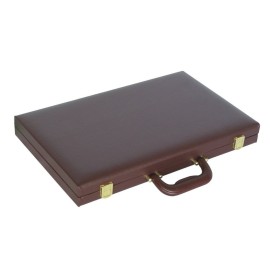 15 Deluxe Backgammon Set - Travel Case - Brown Board - Classic Board Games 15 Deluxe Backgammon Set - Travel Case - Brown Board - Classic Board Games