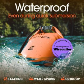 Earth Pak Waterproof Dry Bag - Roll Top Waterproof Backpack Sack Keeps Gear Dry for Kayak with Waterproof Phone Case Earth Pak Waterproof Dry Bag - Roll Top Waterproof Backpack Sack Keeps Gear Dry for Kayak with Waterproof Phone Case