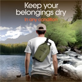 Earth Pak Waterproof Dry Bag - Roll Top Waterproof Backpack Sack Keeps Gear Dry for Kayak with Waterproof Phone Case Earth Pak Waterproof Dry Bag - Roll Top Waterproof Backpack Sack Keeps Gear Dry for Kayak with Waterproof Phone Case