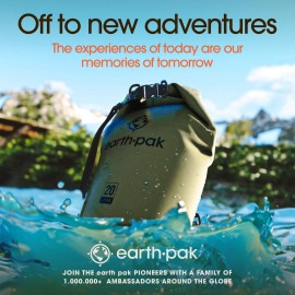 Earth Pak Waterproof Dry Bag - Roll Top Waterproof Backpack Sack Keeps Gear Dry for Kayak with Waterproof Phone Case Earth Pak Waterproof Dry Bag - Roll Top Waterproof Backpack Sack Keeps Gear Dry for Kayak with Waterproof Phone Case