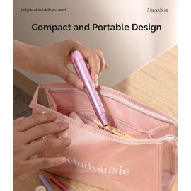 MelodySusie Portable Electric Nail Drill,PC120B Compact Efile Electrical Professional Nail File Kit for Acrylic, Gel Nails, Manicure Pedicure Polishing Shape Tools Design for Home Salon Use, Purple MelodySusie Portable Electric Nail Drill,PC120B Compact Efile Electrical Professional Nail File Kit for Acrylic, Gel Nails, Manicure Pedicure Polishing Shape Tools Design for Home Salon Use, Purple
