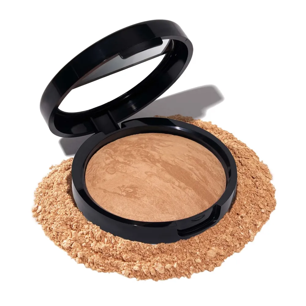 LAURA GELLER NEW YORK Award-Winning Baked Balance-n-Brighten Color Correcting Powder Foundation - Golden Medium - Buildable Light to Medium Coverage - Demi-Matte Natural Finish LAURA GELLER NEW YORK Award-Winning Baked Balance-n-Brighten Color Correcting Powder Foundation - Golden Medium - Buildable Light to Medium Coverage - Demi-Matte Natural Finish