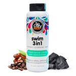 SoCozy Kids Swim 3-in-1 Shampoo, Conditioner & Body Wash - 3-in-1 Combo Pool Shampoo & Conditioner for Swimmers - Salt & Chlorine Removing Activated Charcoal